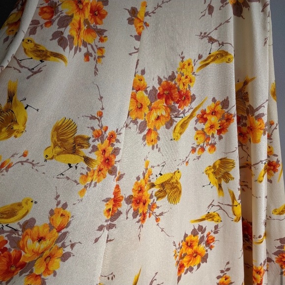 Vintage handmade 70's floral bird Maxi Dress - Picture 7 of 7